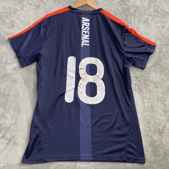 Puma Jersey Mens L Arsenal #18 Blue 16/17 Training Practice Kit Football Soccer - Picture 8 of 10